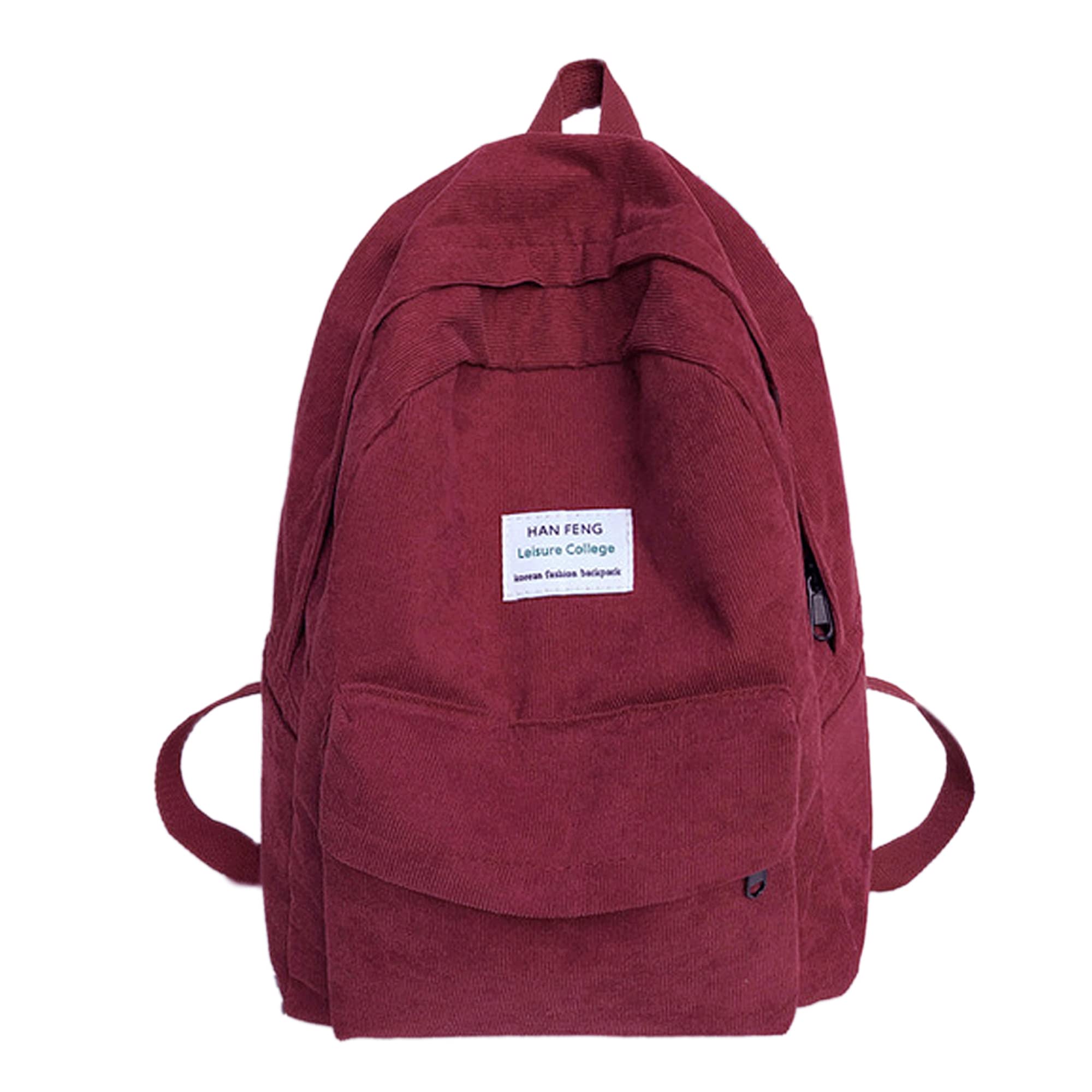 Van Caro Unisex Waterproof School Backpack Lightweight Casual University School Bookbag Travel Rucksack, 6389 Wine Red(no Pendant), One size