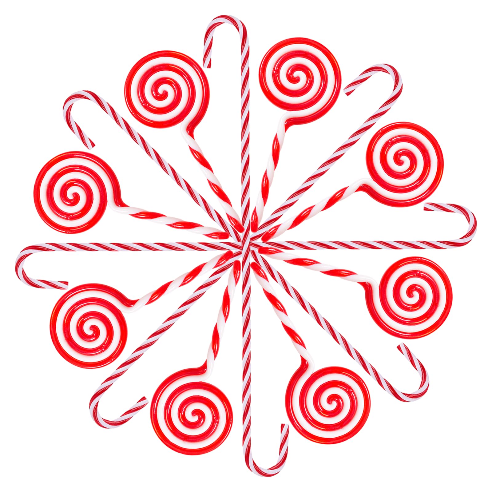 21PcsCandy Cane Christmas Decorations， Candy Cane Decorations Lollipop Christmas Decorations, for Christmas Party Christmas Home Decoration