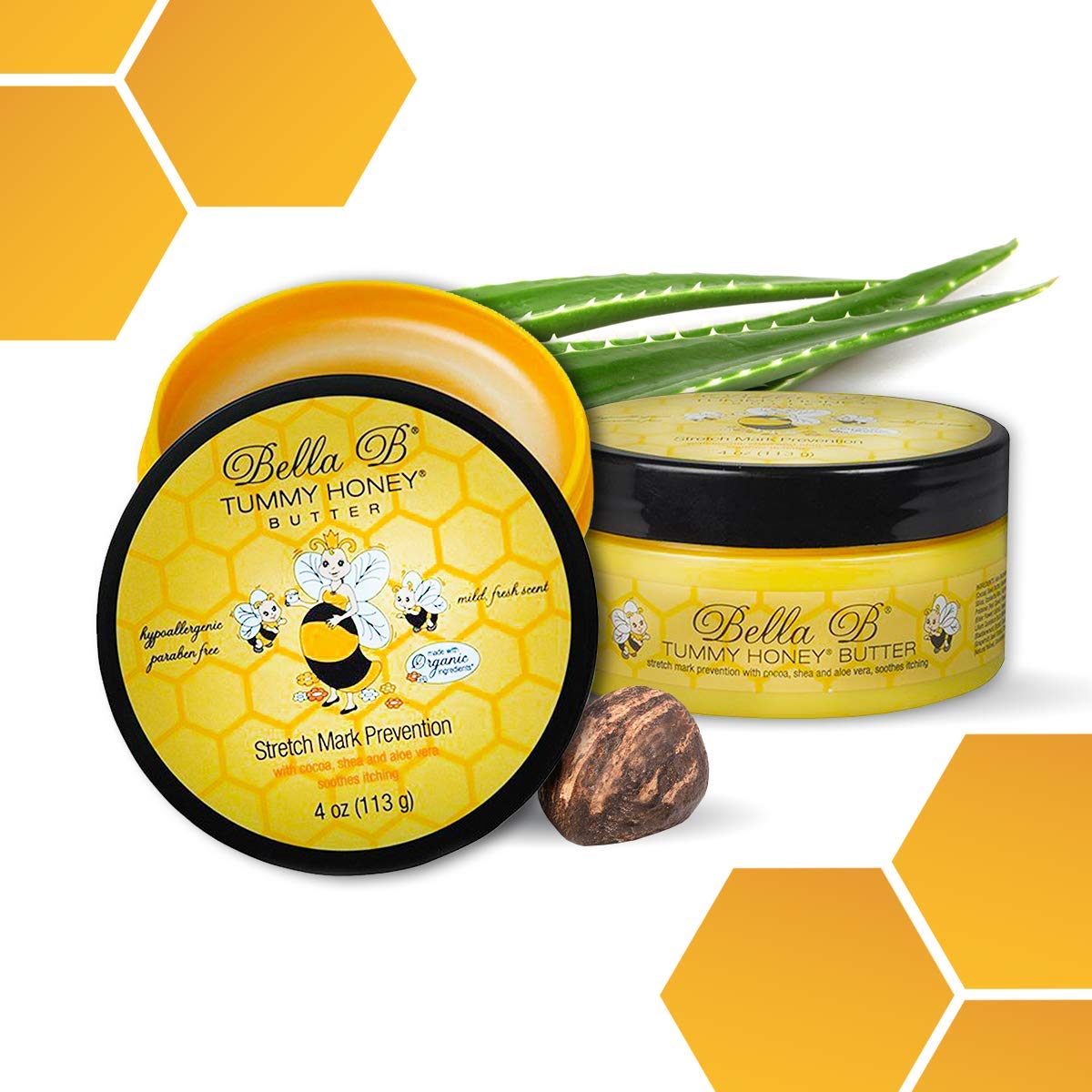 Bella B Bundle: Tummy Honey Butter 4oz and Tummy Honey Cream 4oz