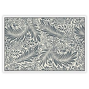 SIGNWIN Framed Canvas Wall Art Floral Pattern Canvas...