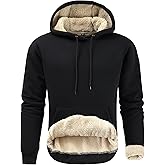 Gesean Men's Cotton Fleece Pullover Hoodie Long Sleeve Hooded Sweatshirt with Kangaroo Pocket
