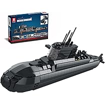 Reobrix Set De Construction De Sous-Marin U-Boat, Kit De Modèle De Sous-Marin Militaire Pour Adultes, Set De Construction De Navire Décoratif Collection WW2 33050, Cadeaux Jouets Armée Pour Hommes