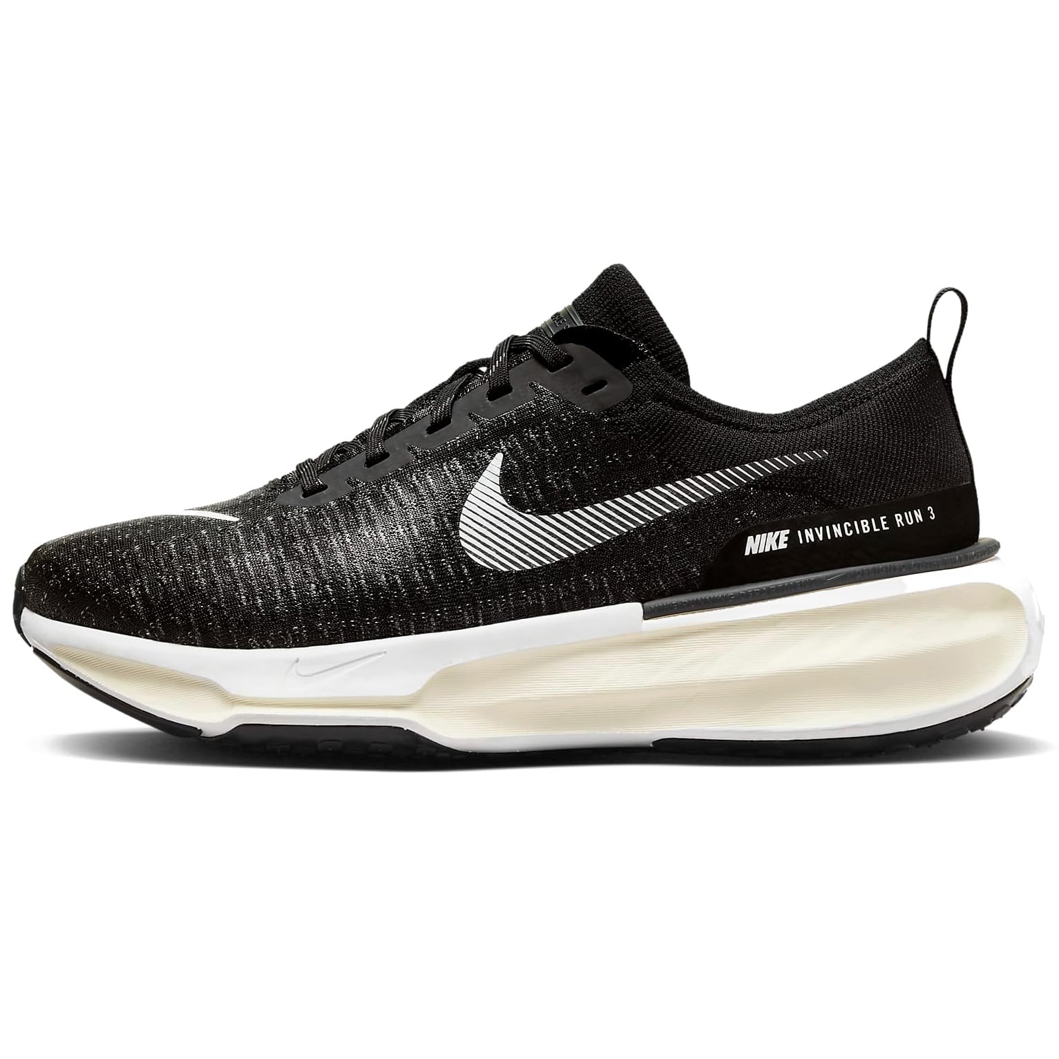 Photo 1 of Nike Invincible 3 Men's Road Running Shoes (Extra Wide) (FN1187-001, Black/Coconut Milk/Bright Crimson) Size 7