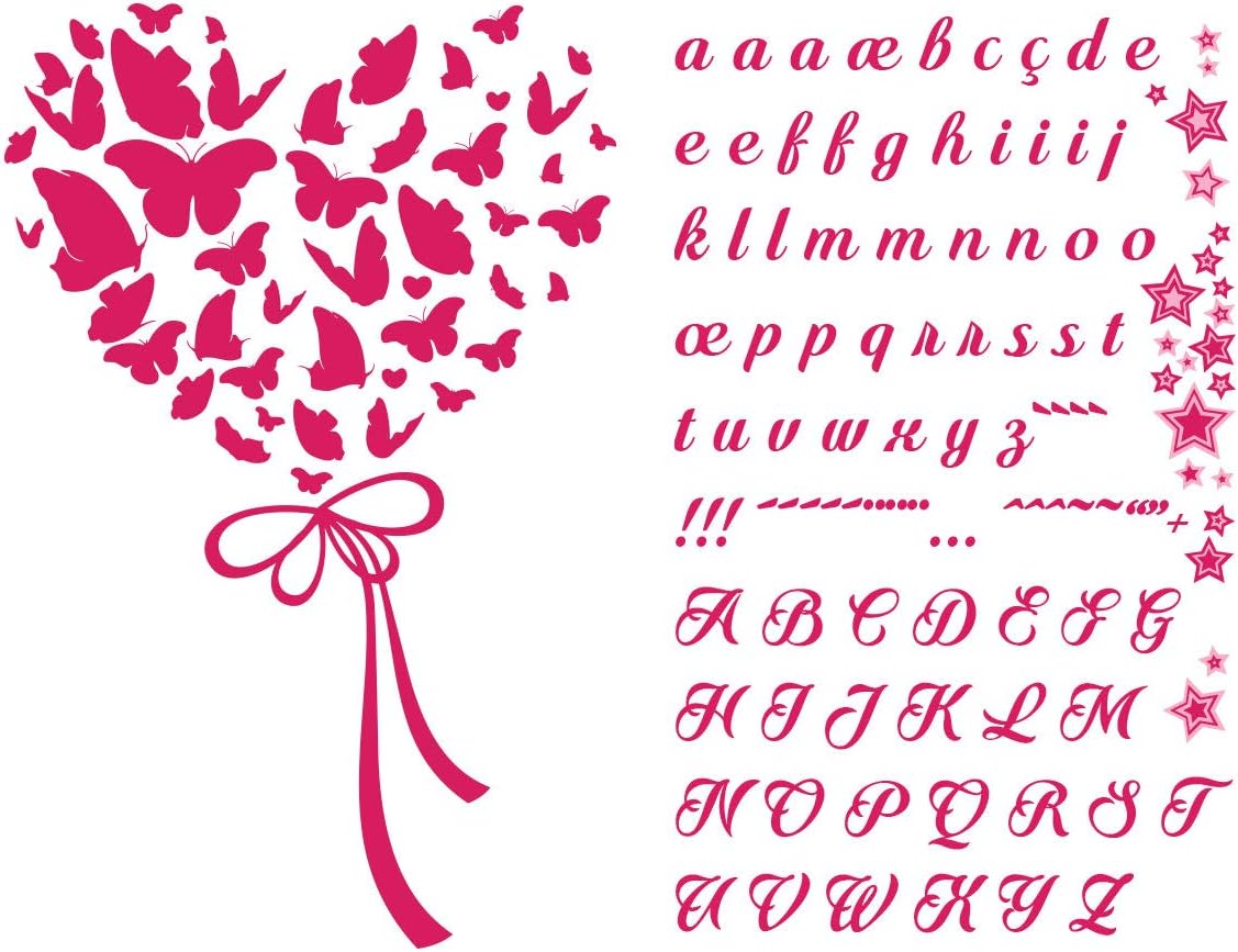 Ambiance Sticker Personalised Name Stickers, Adhesive vinyl, Model 9, 50x30cm + 40x30cm - Image 5