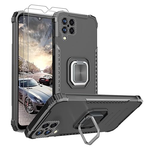 JCUEGRNY for Galaxy A12 5G Phone Case,HD Screen Protector [2 Pack