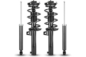 ILONPA Front+Rear Complete Struts w/Coil Springs Shock Absorbers Fit for 06-13 Audi A3/A3 Quattro, for Golf 10-14, for Jetta 05-10, for Passat FWD/Rabbit 06-09, for CC 09-17 Replace #5611 172311