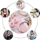 FRIUSATE Puffy Bubble Headband 2 Wristbands Skincare Spa Makeup Pink view 6
