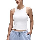 CRZ YOGA Softembrace High Neck Tank Tops for Women - Casual Going Out Soft Double Lined Basic Summer Sleeveless Shirts