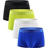 iKingsky Men's Spotry Boxer Shorts Sexy U-Hance Pouch Underwear Low Rise Pouch Under Panties