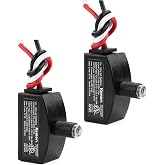 Keilton 120V AC Dusk to Dawn Photocell Light Sensor, Outdoor Hard-Wired | Post Eye Light Control with Photoelectric Switch, Auto On/Off, ETL Listed, 2 Pack