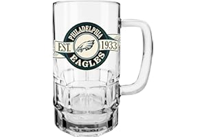 Inglasco NFL Philadelphia Eagles Banner Beer Stein Mug with Handle, 18-Ounce