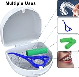 BVN Retainer Case & Denture Box Slim Orthodontic Storage White view 5