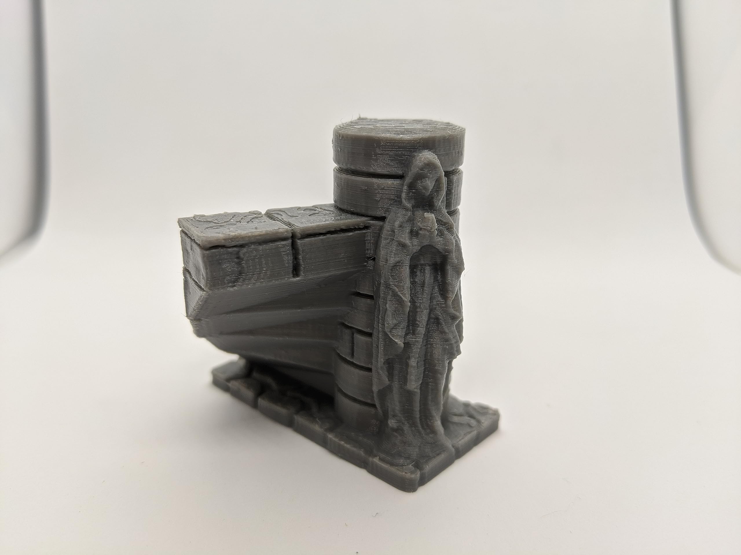 Crypt Stairs | 28mm 1/56 Scale Miniature | RPG Tabletop Figure Landscape Modelling Wargaming Fantasy Diorama Wargames Model Scenery Terrain Scatter Roleplaying 3d Printed Paintable