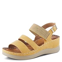 PATRIZIA Women's Jasive Slingback Sandal Yellow