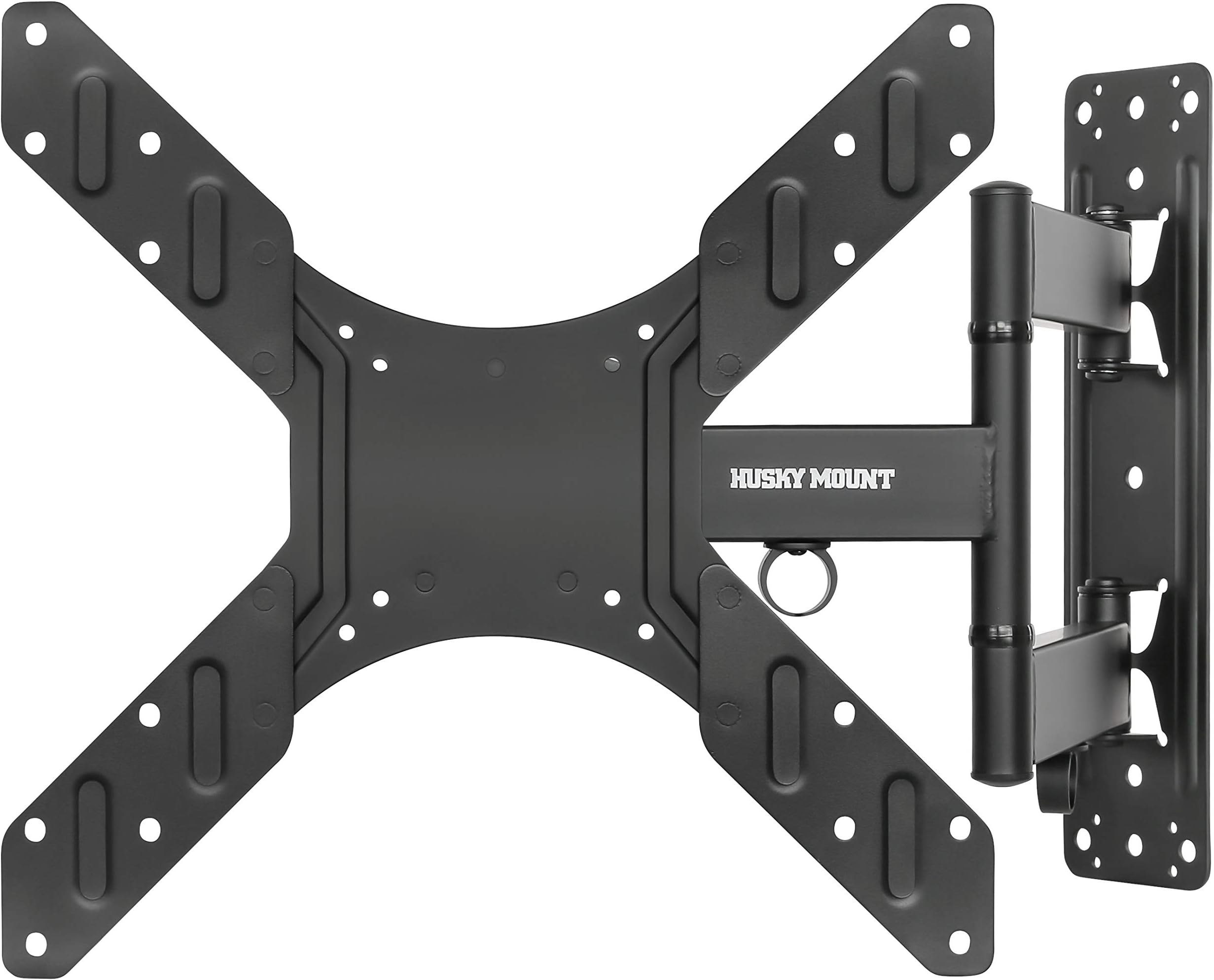Husky Mounts Full Motion TV Wall Mount Fits Most 32-55 Inch LED LCD OLED Plasma Flat Screen. Tilt & Swivel Suitable for Corner Too. Extends 15" Folds Flat Vesa 100x100-400x400 Articulating Bracket