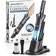 Ruvio PRO Handheld Vacuum Cordless for Home, Portable Hand Held Vacuums Cordless Car Vacuum Cleaner Works on Pet Hair Floor Hard Wood, Hand Vacuum Cordless with 2X HEPA Filtration, As Seen on TV