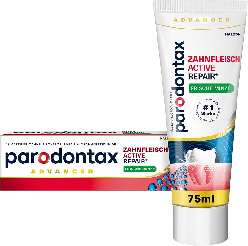 Active Gum Repair* Pasta de dientes con fluoruro, 1 x 75 ml, pasta de dientes para encías más saludables a partir de la semana 1**
