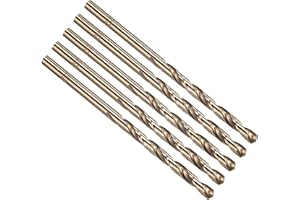 PATIKIL #31 Drill Bit, Micro Number Small Bits 4341 High-Speed Steel 135° Gold Finish for Soft Thin Metal Steel Wood Acrylic 