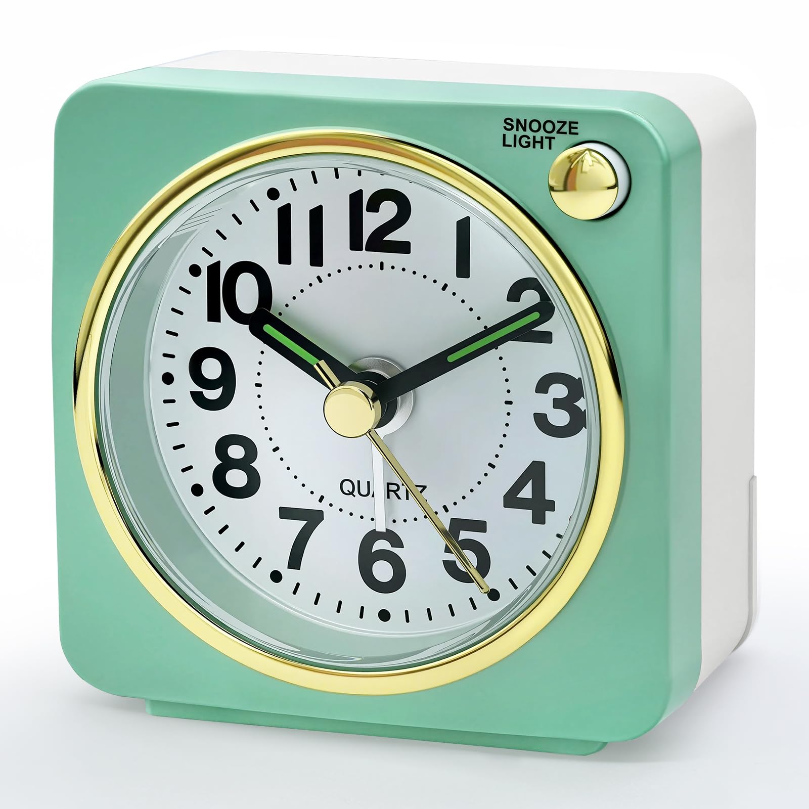 Photo 1 of *Untested*
Lamisola Ultra Small Battery Analog Travel Alarm Clock, Retro Clocks for Bedrooms Bedside, Clock for Kids Seniors, Slient with No Ticking, Backlight On Demand, Snooze, Ascending Alarm,Mint