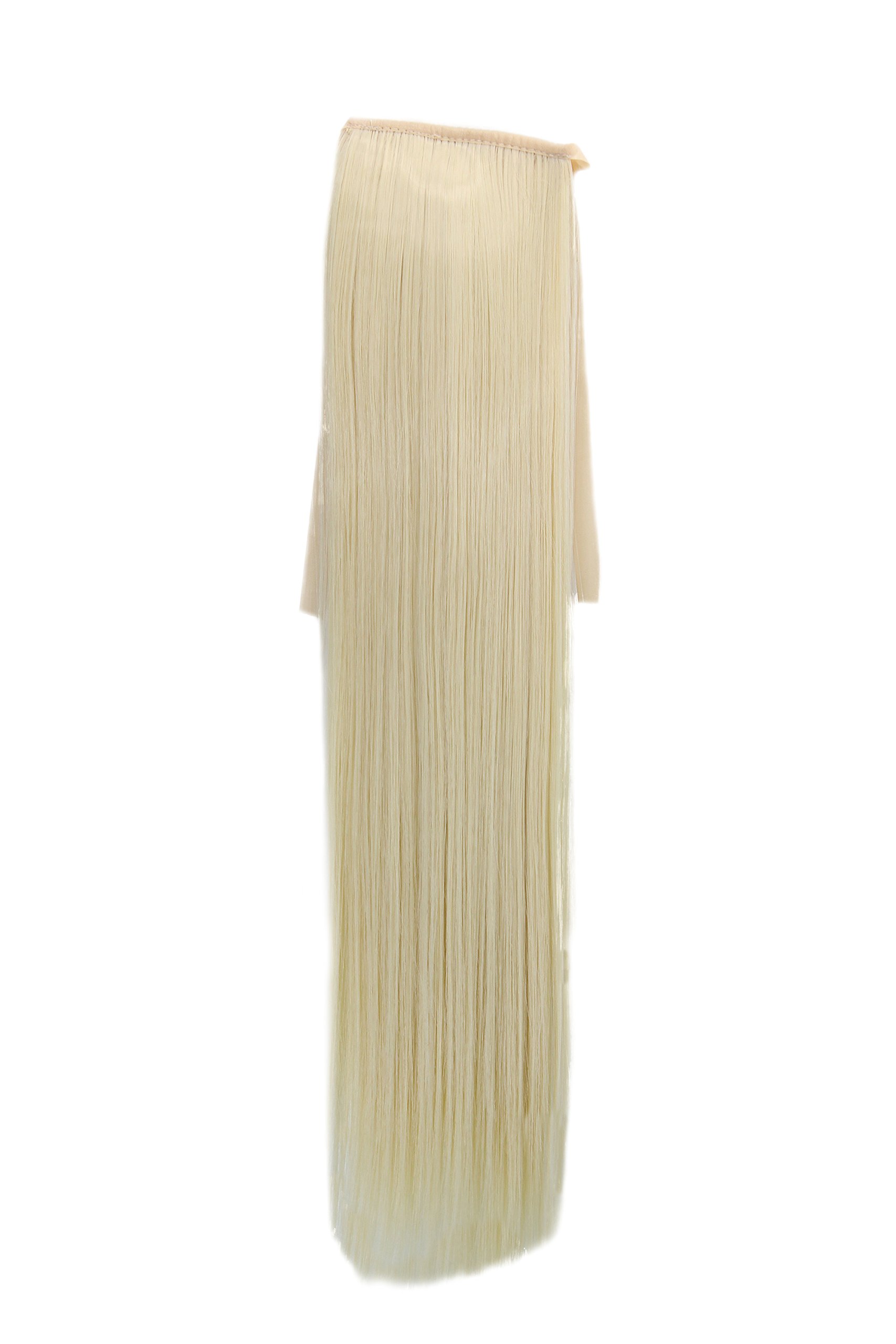 WIG ME UP - YZF-TS18-613 Hairpiece Pontail Pigtail extension slim light straight comb and ribbon platinum blond โ image 1