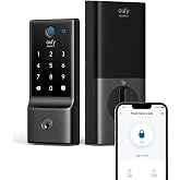 eufy Security Smart Lock C220, Fingerprint Keyless Entry Door Lock | Built-in Wi-Fi, App Remote Control, Up to 8-Month Battery, Front Door Smart Lock Deadbolt, IP53 Waterproof, BHMA Grade 3