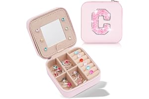 Uygafly Jewelry Case Fashion Jewelry Box - Customized Mothers Day Gifts,Customized Gifts for Mom,Birthday Gift for Mom,Mom Gifts From Daughter,Mother in Law Gifts,Mama Gift Idea | Pink,C