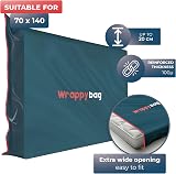 Wrappybag Opaque Plastic Mattress Storage Bag 70 x 140 cm Heavy-Duty view 2