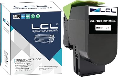 LCL Black Toner Cartridge 71B0010 for Lexmark CS317 CX317 CS417 CX417 CS517