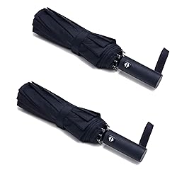 PFFY 2 Packs Travel Umbrella Windproof Auto Open