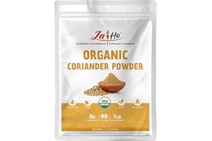 Jai Ho Certified USDA Organic Ground Coriander Powder – 1 LB – Gluten-Free, Vegan, Non-GMO – Resealable Zip Lock Pouch
