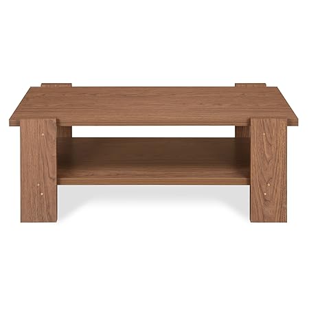 @home by Nilkamal Anna Center Table with Storage (Walnut)