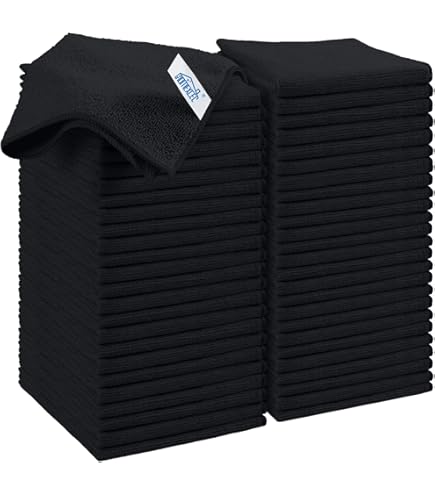 Ovwo 12 Piezas Paños Microfibra Limpieza De Premium - Bayetas Microfibra Súper Absorbentes, Ideal Para Trapos Cocina, Paños De Cocina, Trapos Limpieza, Bayeta Cristales, Bayeta Atrapapolvo, 12" X 12