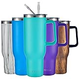 mininoo 50 oz Tumbler With Handle, Stainless Steel