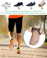 PGRODE 12 Pack Gel Toe Separators 6S 6L Soft Silicone Bunion Spacers view 6