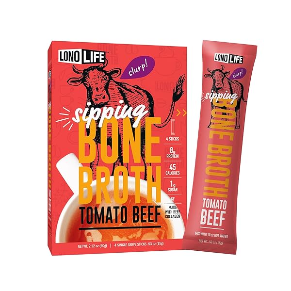 LONOLIFE TOMATO BEEF BONE BROTH POWDER MIX |...