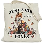 LUERHUI Just a Girl Who Loves tote Bag for Women Girls, Aesthetic Tote Bag for Her, Medium Size with Inner Pocket