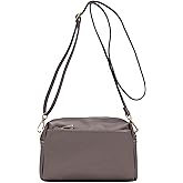 FashionPuzzle Triple Zip Small Crossbody Bag