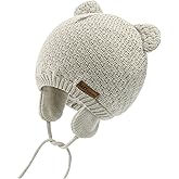XIAOHAWANG Baby Hat Cute Bear Toddler Earflap Beanie Warm for Fall Winter
