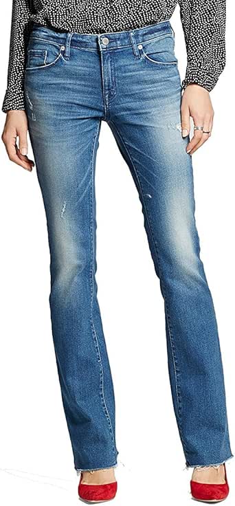 Mossimo Women's Mid-Rise Skinny Bootcut Jeans Medium Wash 12/31R at Amazon Women's Jeans store