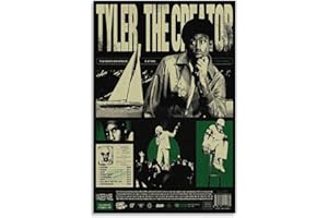 Tyler Poster The Creator Chromakopia Vintage Poster for Room Aesthetic Canvas Wall Art Bedroom Decor 12x18inch(30x45cm)