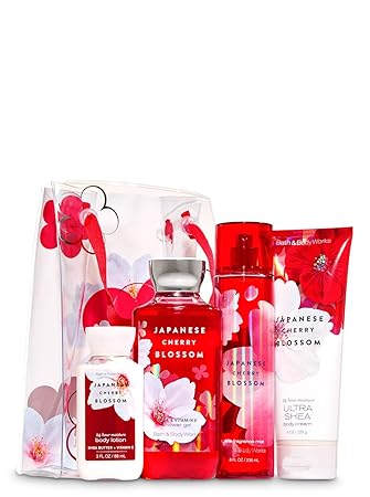 Bath & Body Works Japanese Cherry Blossom Gift Set With Stylish Bag