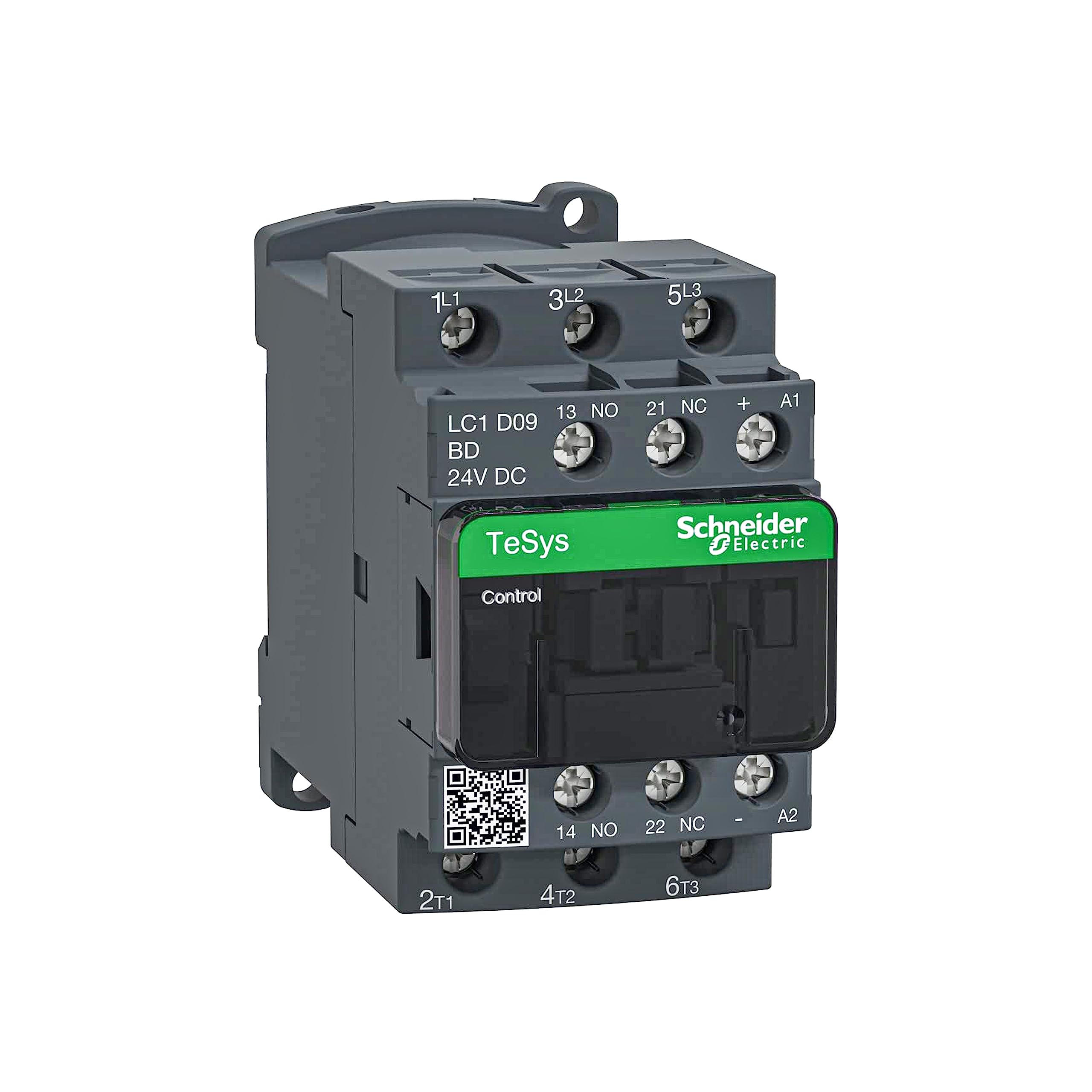 Schneider Electric TeSys D - AC Contactor, 24 V DC, 50/60 Hz, 3 Pole, 3NO, 32A, Fixed & DIN Rail Mounting, LC1D32BD