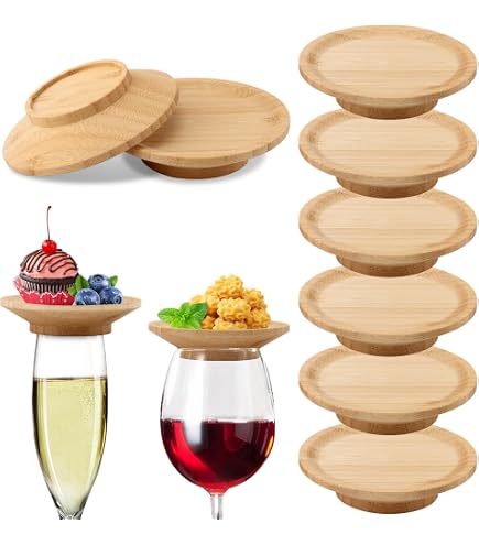 Amazon.com | 8pcs Wine Glass Charcuterie Topper Rosewood Wine