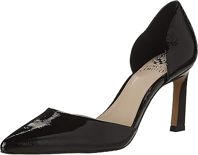 vince camuto black leather heels