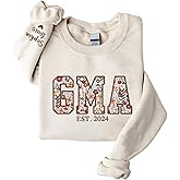 Giantbighands Custom Embroidered Mama Grandma Sweatshirt, Floral Applique Sweatshirts for Women, Gifts for Mama Grandma