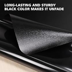 FURKIT Vinyl Floor Mat for Home, Black Waterproof