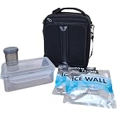 Titan by Arctic Zone Expandable Lunch Box &ndash; Insulated, Crush-Resistant Cooler with 2 Ice Walls &amp; Leak-Proof Lining &ndash; Meal Prep Bag with Strap &amp; Container for Work &amp; Travel | Black