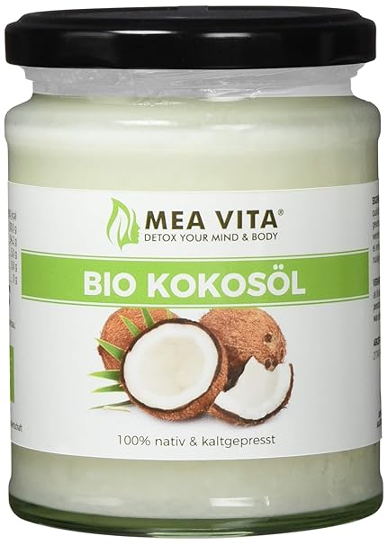 MeaVita Bio Kokosöl, nativ im Glas, 250 ml