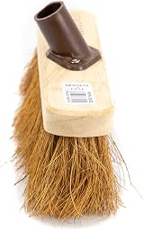 Newman and Cole 10 inch Wooden Broom Head with Soft Coco Bristles view 5