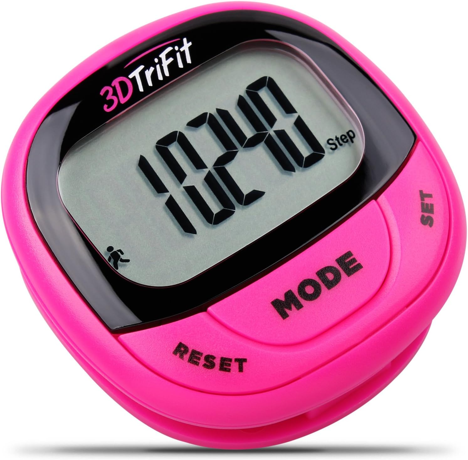 Realalt 3DTriFit 3D Pedometer Activity Tracker | Best Pedometer for Walking with Pause Function & 7-Day Memory for Men & Women. Fitness Tracker Accurately Monitors Steps, Calories Burned & Distance.